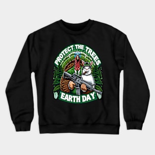 Armed Turkeys in the Wild West Crewneck Sweatshirt